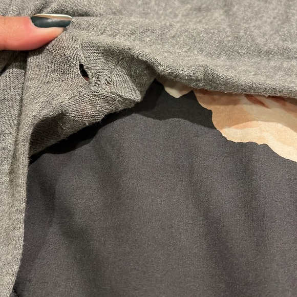 Mossimo Grey Bottom Cardigan S - Picture 2 of 3